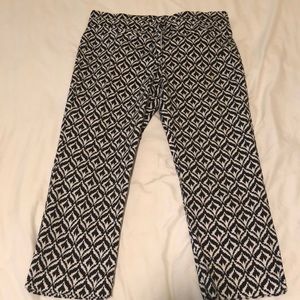 Geometric crop pants